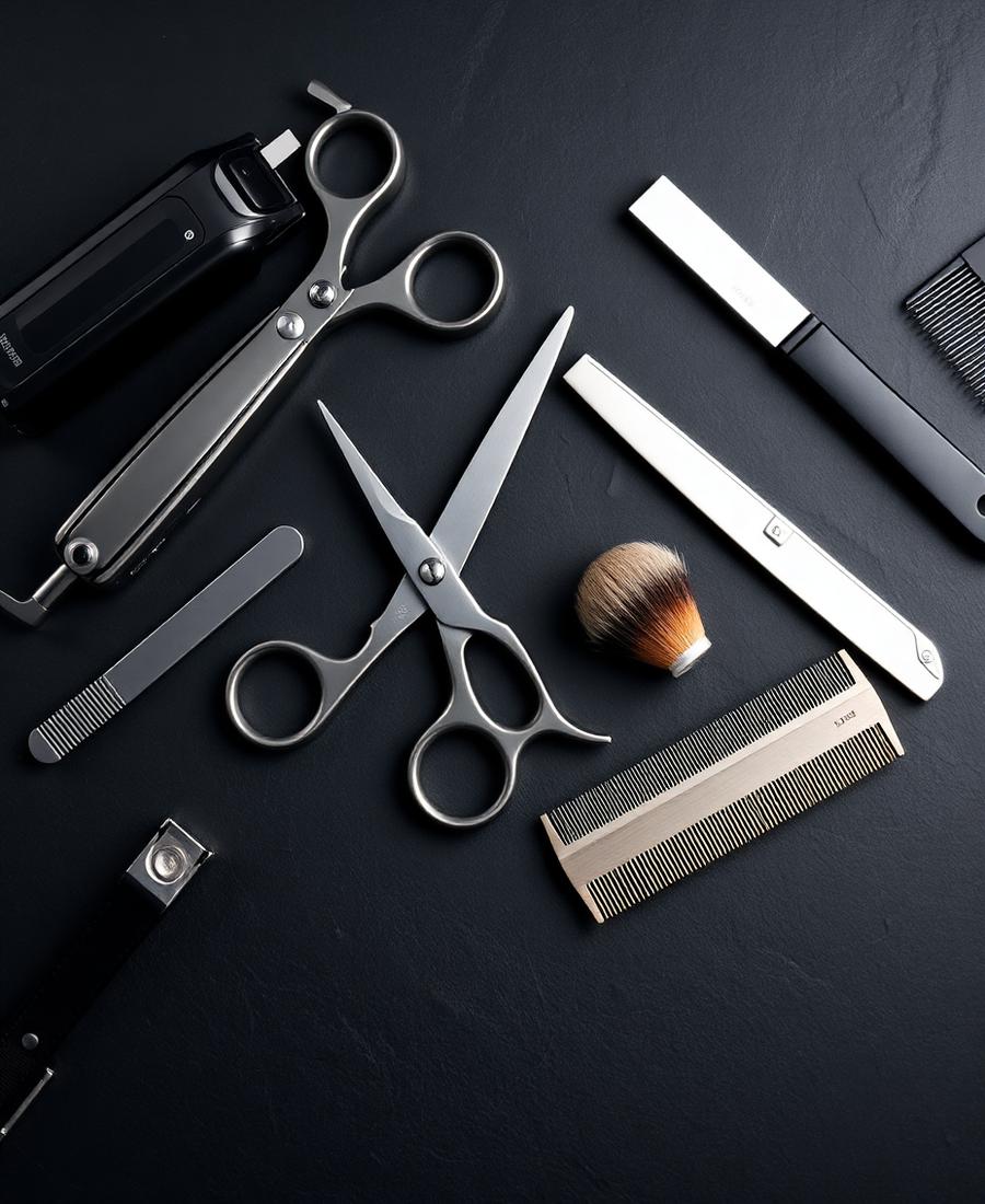 Herramientas profesionales de barbería